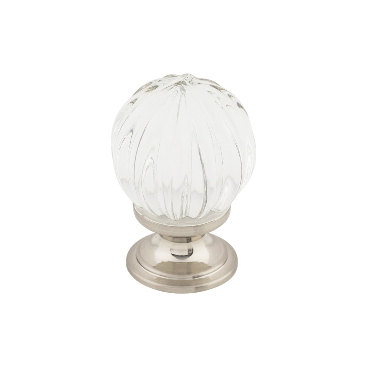 Clear Melon Crystal 1 1/8" Diameter Round Knob