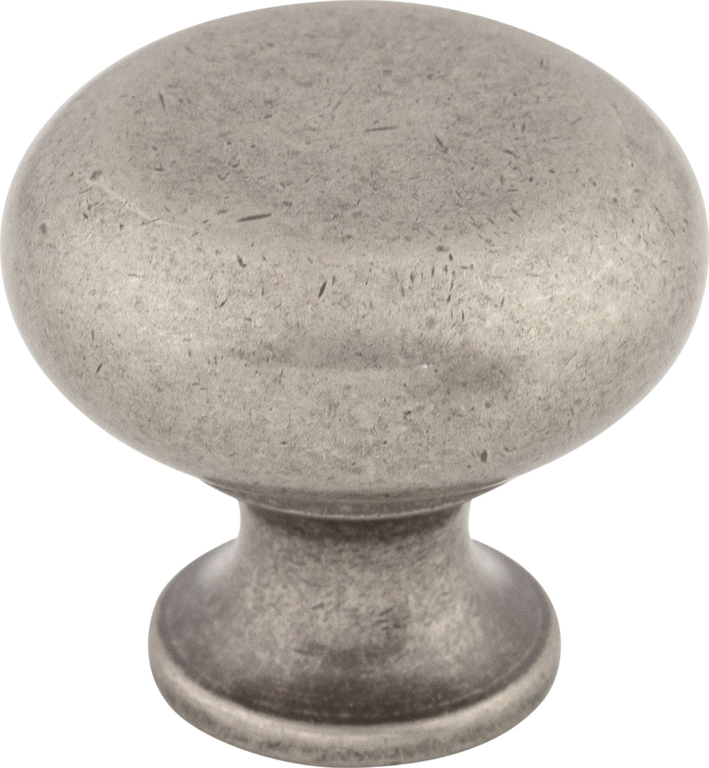 Top Knobs Flat Series 1-1/4"L Knob, Pewter Antique