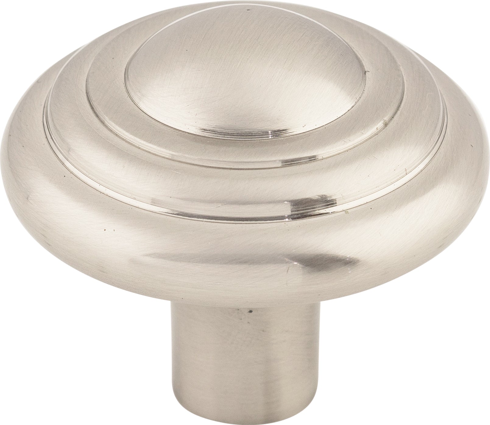 Top Knobs Aspen II Button Series 1-3/4"L Knob, Brushed Satin Nickel