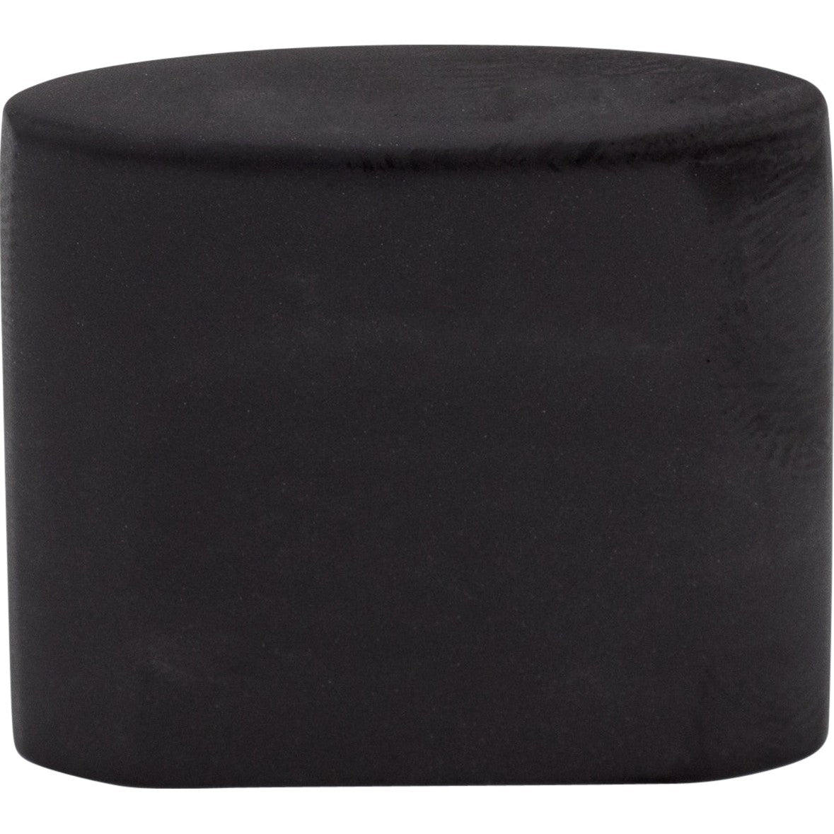 Top Knobs Oval Slot Series 1-1/4"L Knob, Flat Black