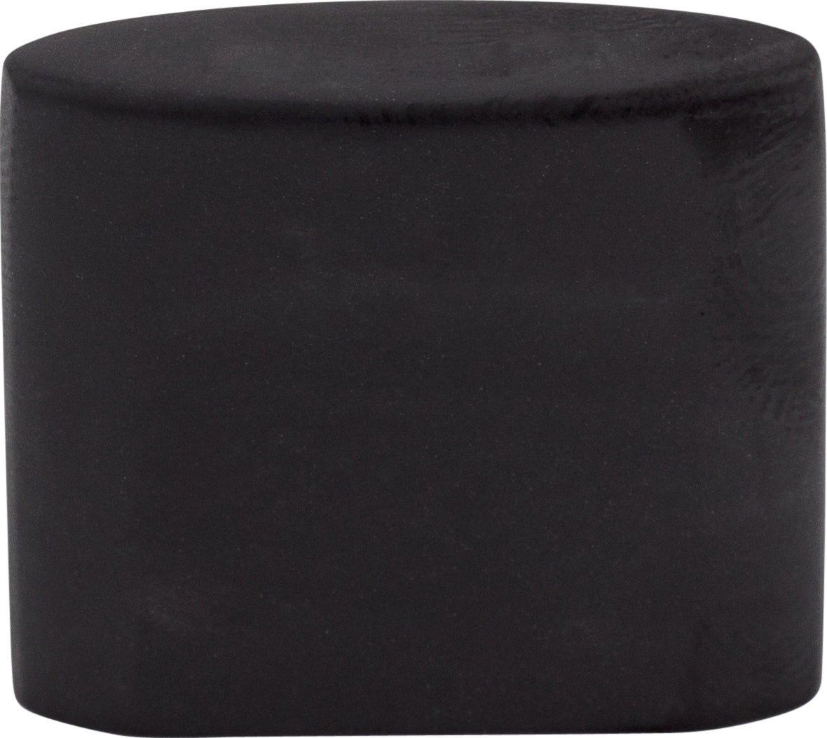 Top Knobs Oval Slot Series 1-1/4"L Knob, Flat Black