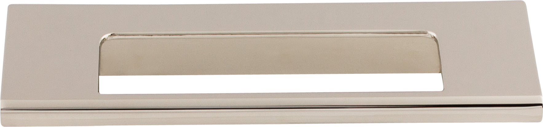 Top Knobs Europa Series 3-3/4"(95mm) CC Cut Out Tab Pull, Polished Nickel