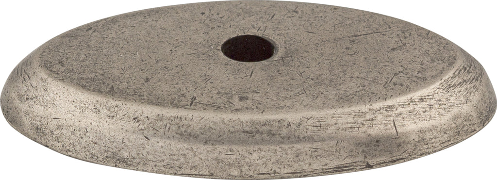 Top Knobs Aspen Backplates Series 1-1/2"L Oval, Silicon Bronze Light