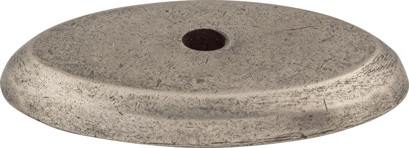 Top Knobs Aspen Backplates Series 1-1/2"L Oval, Silicon Bronze Light