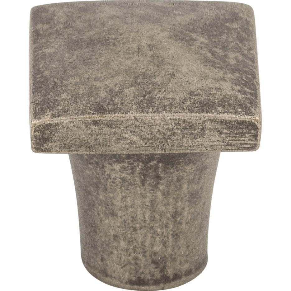 Top Knobs Aspen Square Series 3/4"L Knob, Silicon Bronze Light