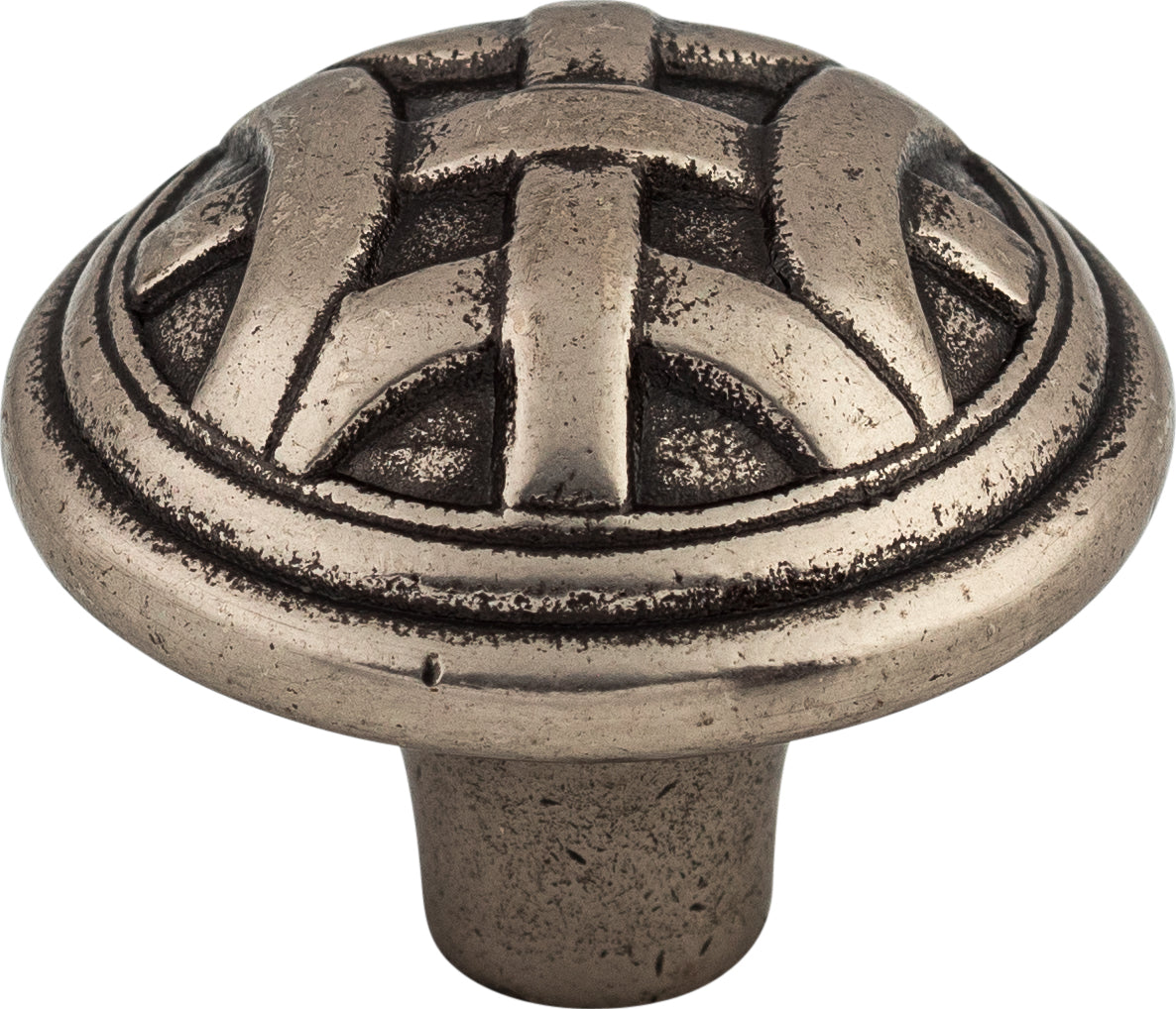 Top Knobs Celtic Series 1-1/4"L Knob, Pewter Antique