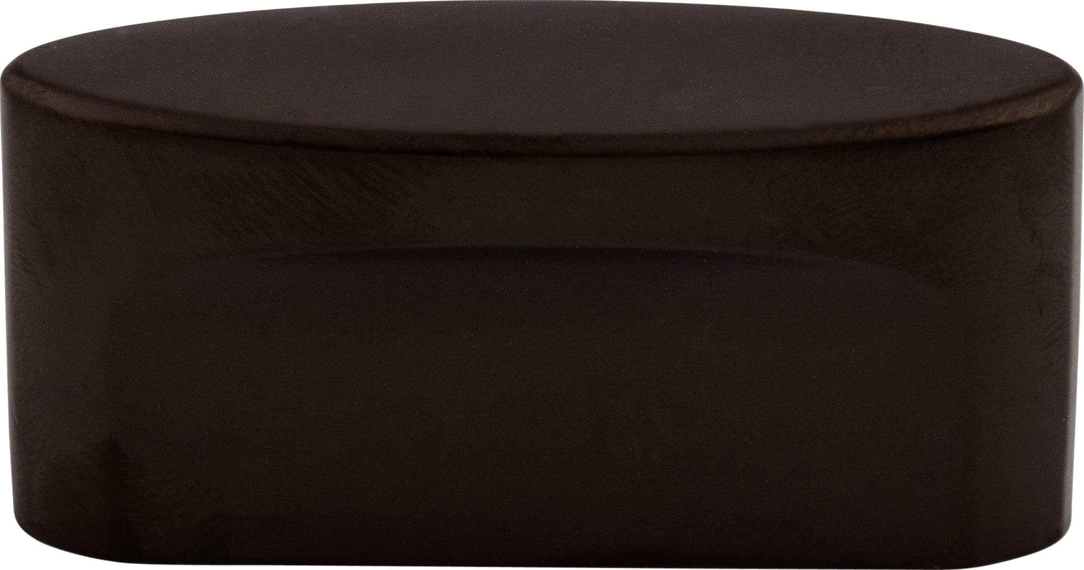 Top Knobs Oval Slot Series 2-1/4"L Knob, Oil Rubbed Bronze