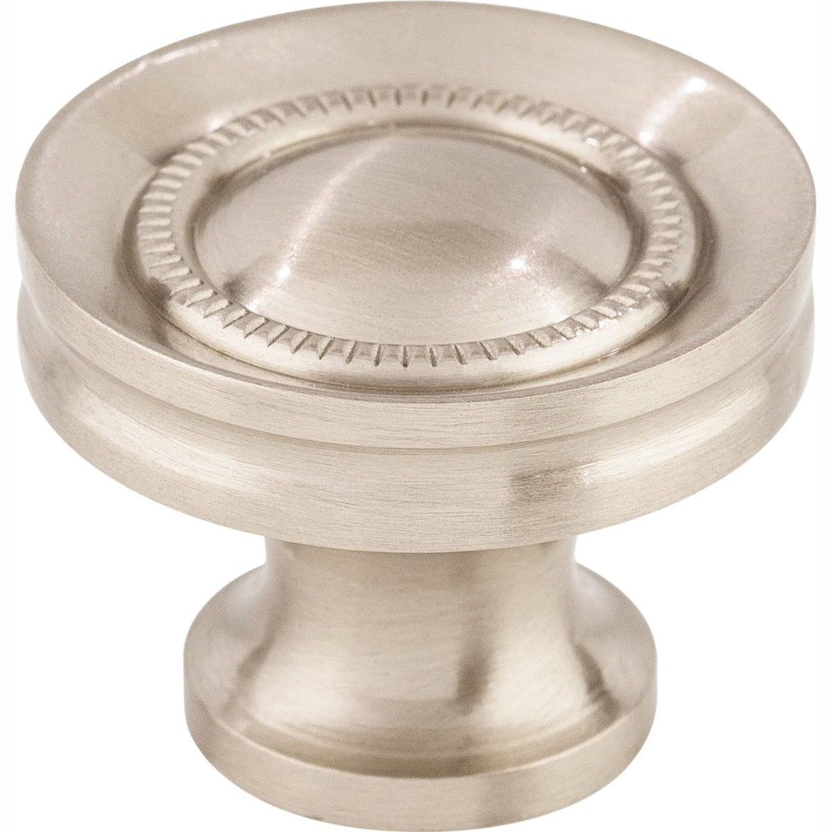Top Knobs Button Series 1-1/4"L Knob, Brushed Satin Nickel