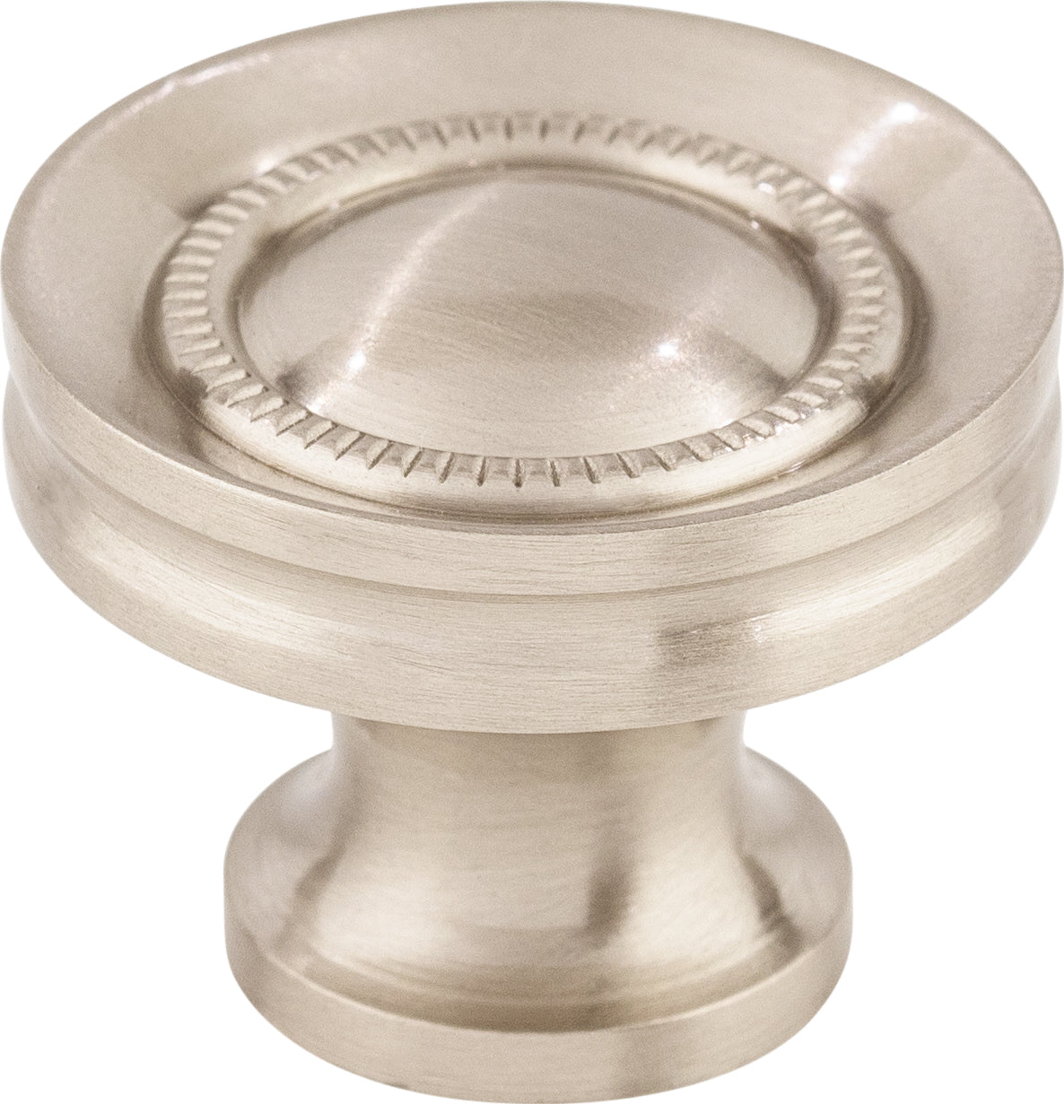 Top Knobs Button Series 1-1/4"L Knob, Brushed Satin Nickel