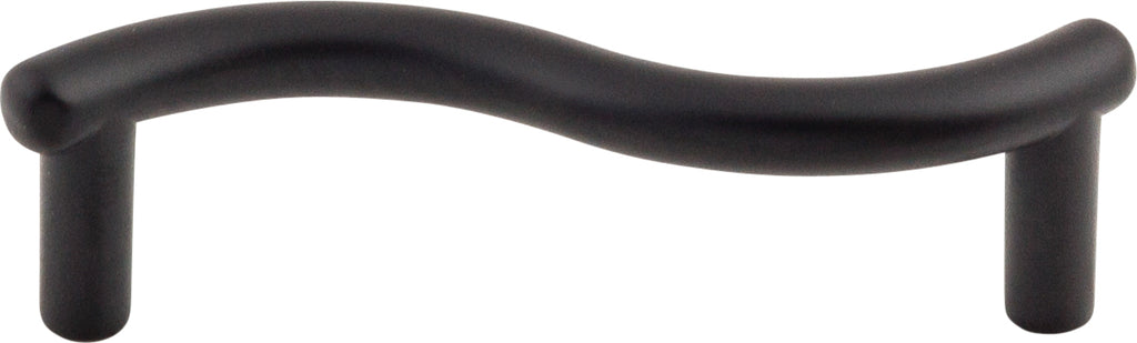 Top Knobs Spiral Series 3"(76mm) CC Pull, Flat Black