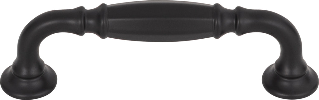 Top Knobs Barrow Series 3-3/4"(95mm) CC Pull, Flat Black