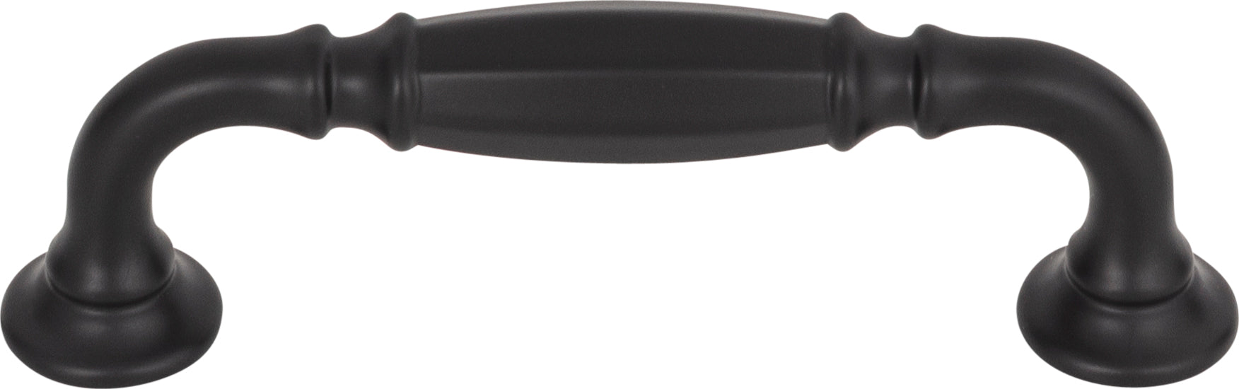 Top Knobs Barrow Series 3-3/4"(95mm) CC Pull, Flat Black