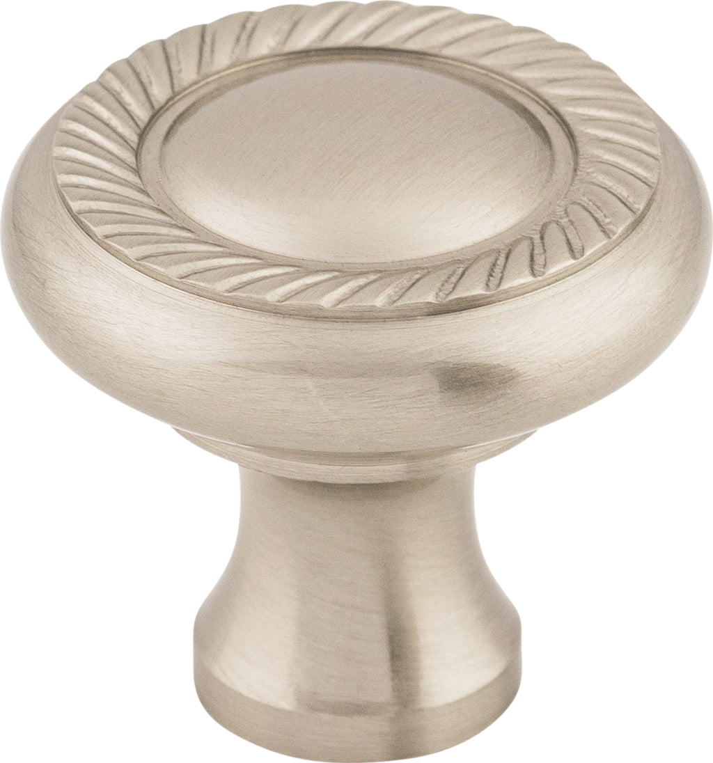 Top Knobs Swirl Series 1-1/4"L Knob, Brushed Satin Nickel