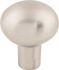 Top Knobs Aspen II Egg Series 1-3/16"L Egg Knob, Brushed Satin Nickel