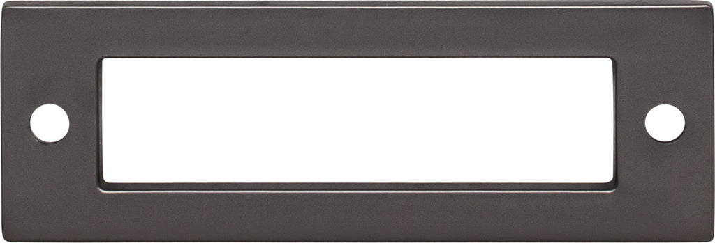 Top Knobs Hollin Series 3"(76mm) CC Backplate, Ash Gray
