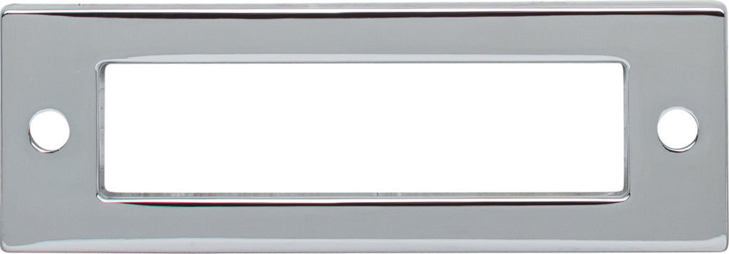 Top Knobs Hollin Series 3"(76mm) CC Backplate, Polished Chrome