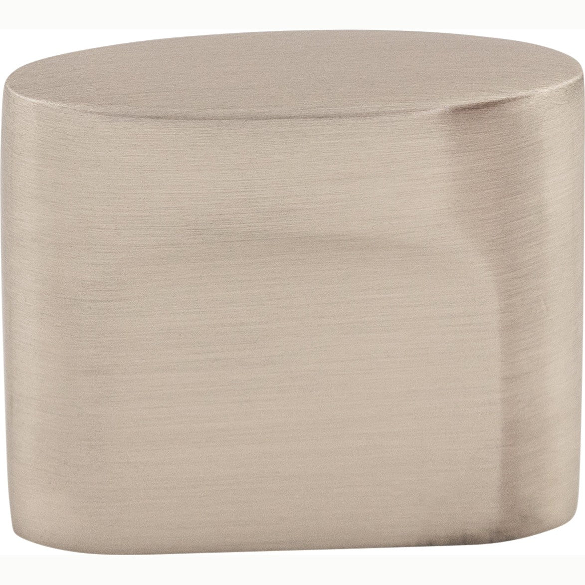 Top Knobs Oval Slot Series 1-1/4"L Knob, Brushed Satin Nickel