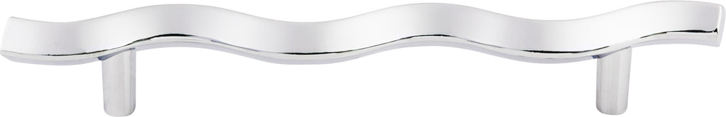 Top Knobs Wave Series 5-1/16"(128mm) CC Pull, Polished Chrome