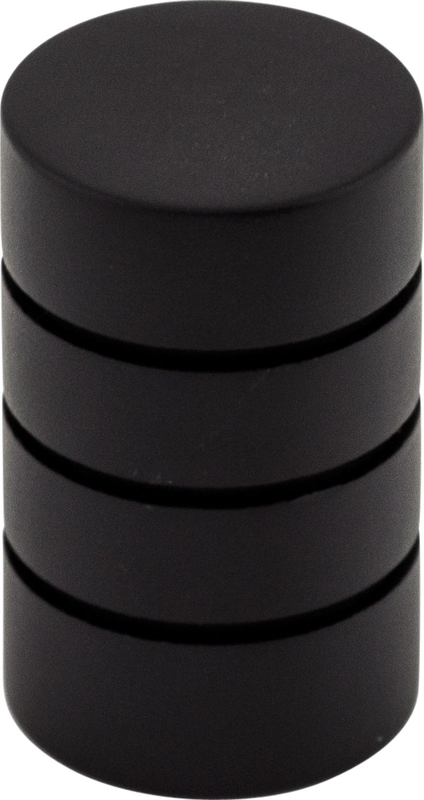 Top Knobs Stacked Series 5/8"L Knob, Flat Black