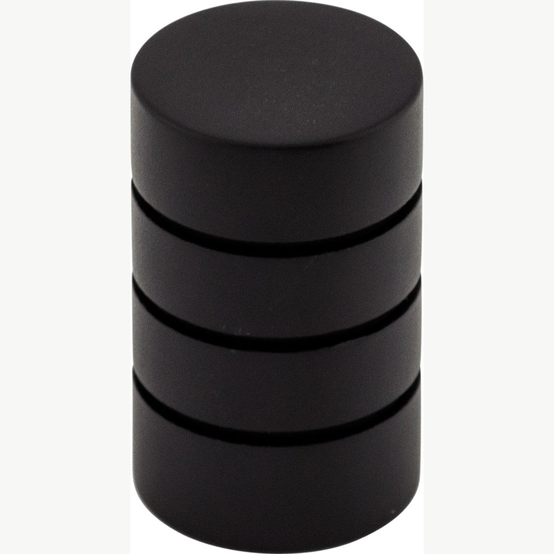 Top Knobs Stacked Series 5/8"L Knob, Flat Black