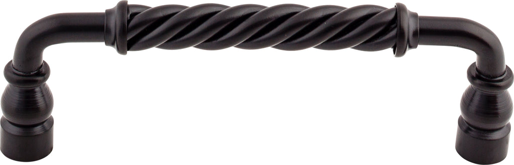 Top Knobs Twisted Series 6"(152mm) CC Bar Pull, Patina Black