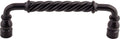 Top Knobs Twisted Series 6"(152mm) CC Bar Pull, Patina Black