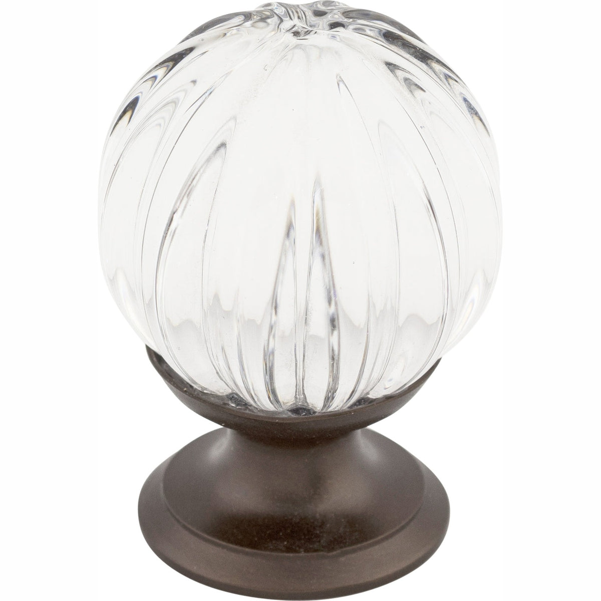 Top Knobs Clear Melon Crystal Series 1-1/8"L Knob, 