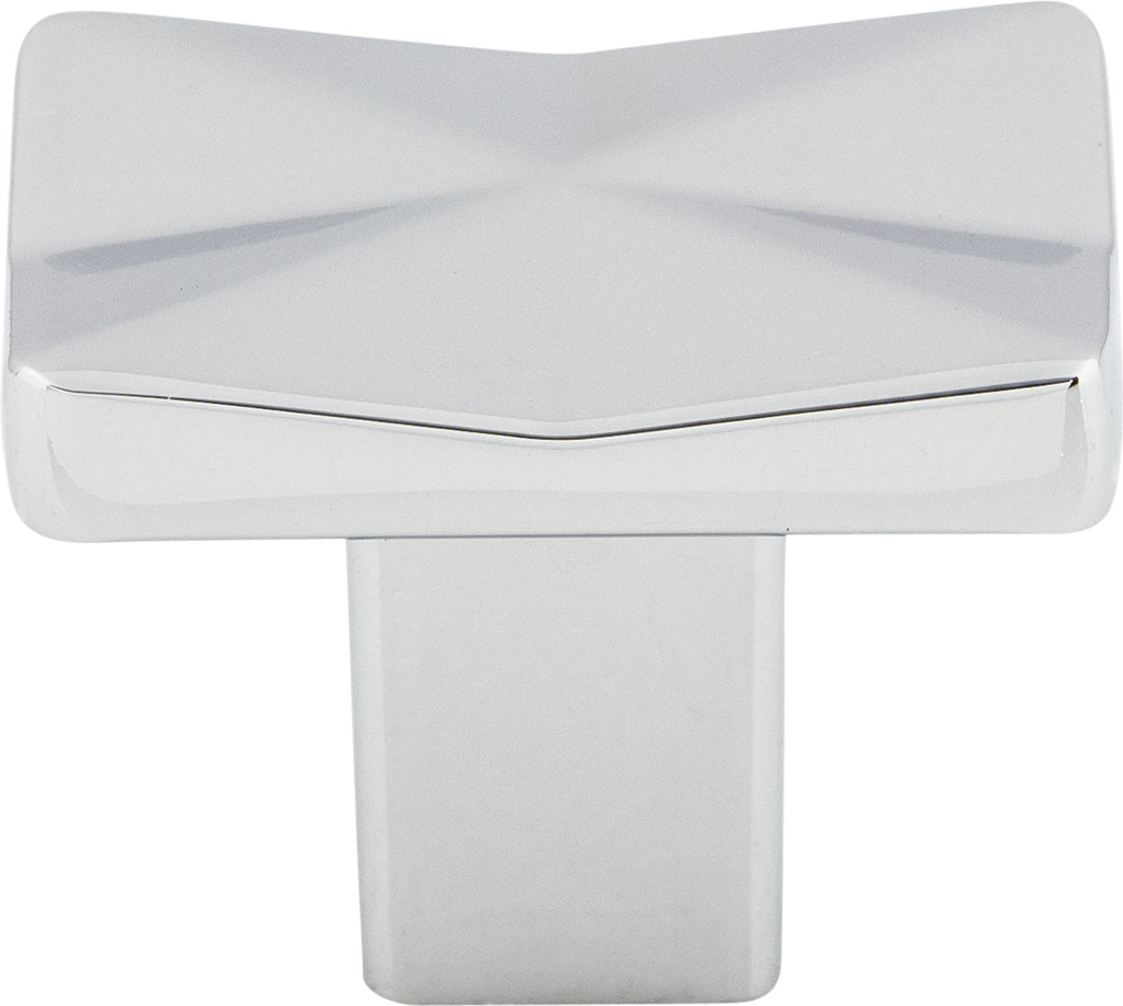 Top Knobs Quilted Series 1-1/4"L Knob, Polished Chrome