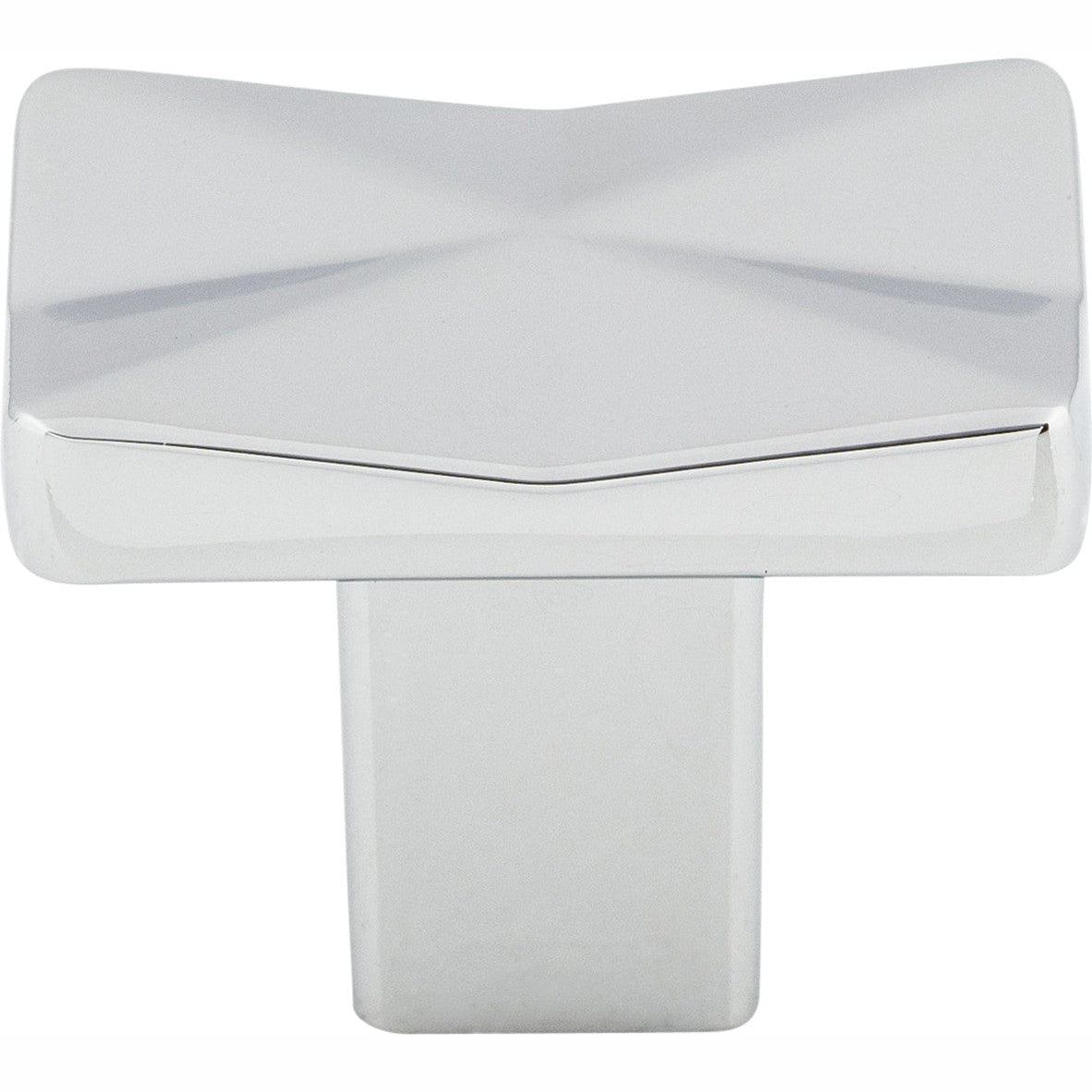 Top Knobs Quilted Series 1-1/4"L Knob, Polished Chrome