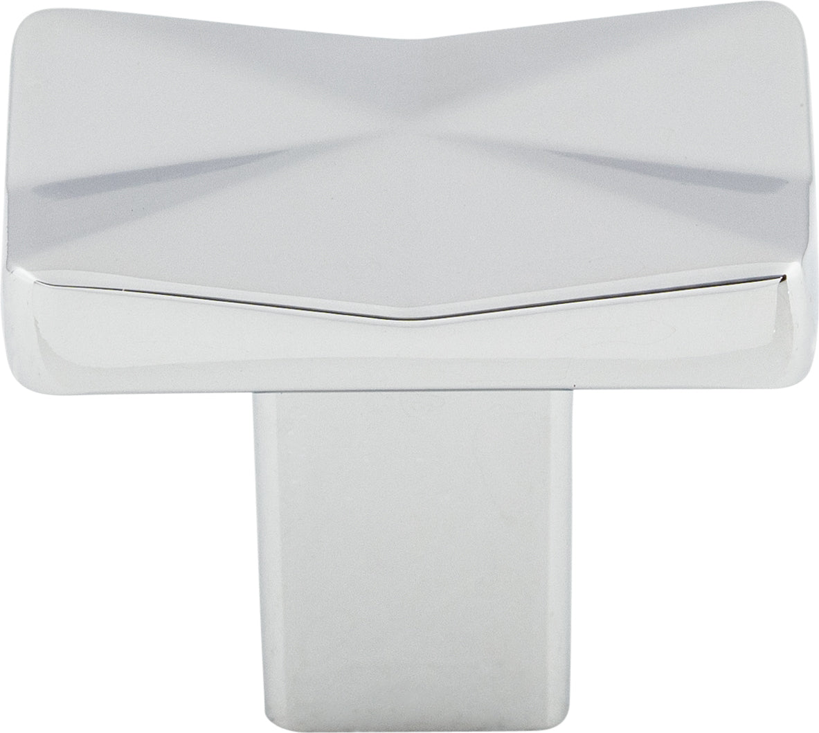 Top Knobs Quilted Series 1-1/4"L Knob, Polished Chrome