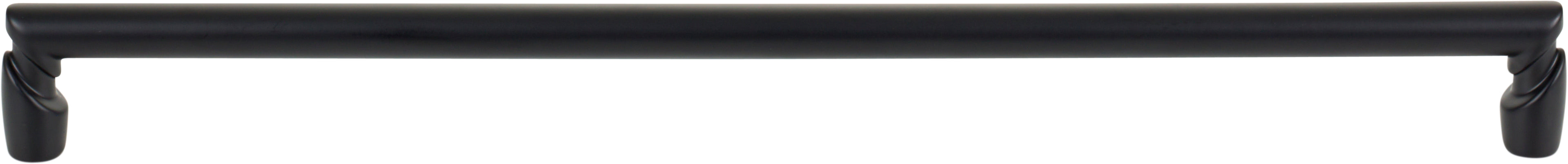 Top Knobs Florham Series 12"(304mm) CC Pull, Flat Black