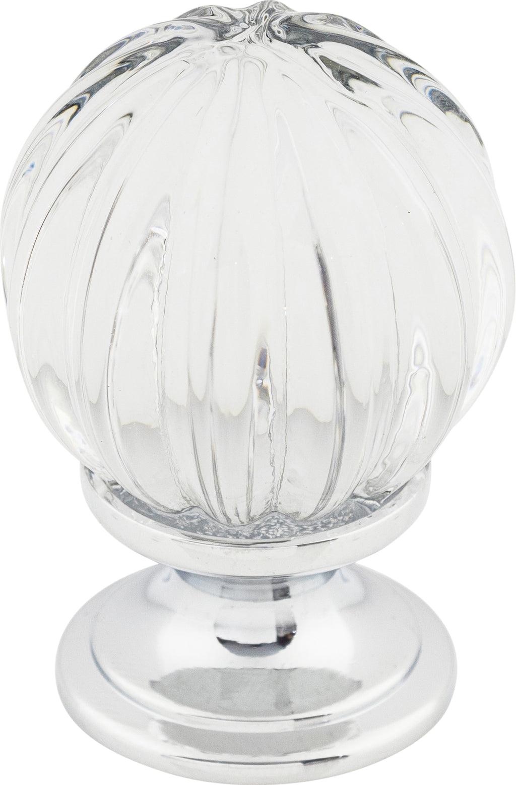 Top Knobs Clear Melon Crystal Series 1-1/8"L Knob, 