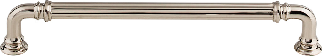 Top Knobs Reeded Series 7"(178mm) CC Pull, Polished Nickel