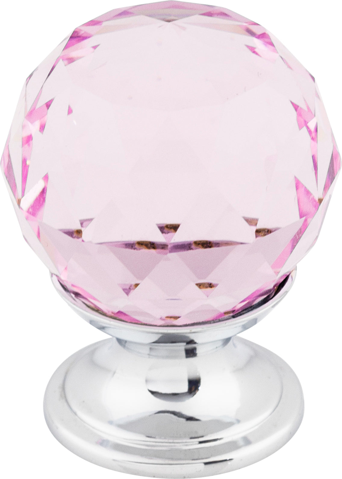Top Knobs Pink Crystal Series 1-1/8"L Knob, 