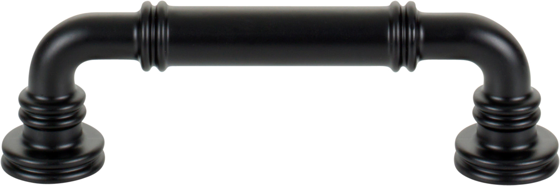 Top Knobs Cranford Series 3-3/4"(95mm) CC Pull, Flat Black