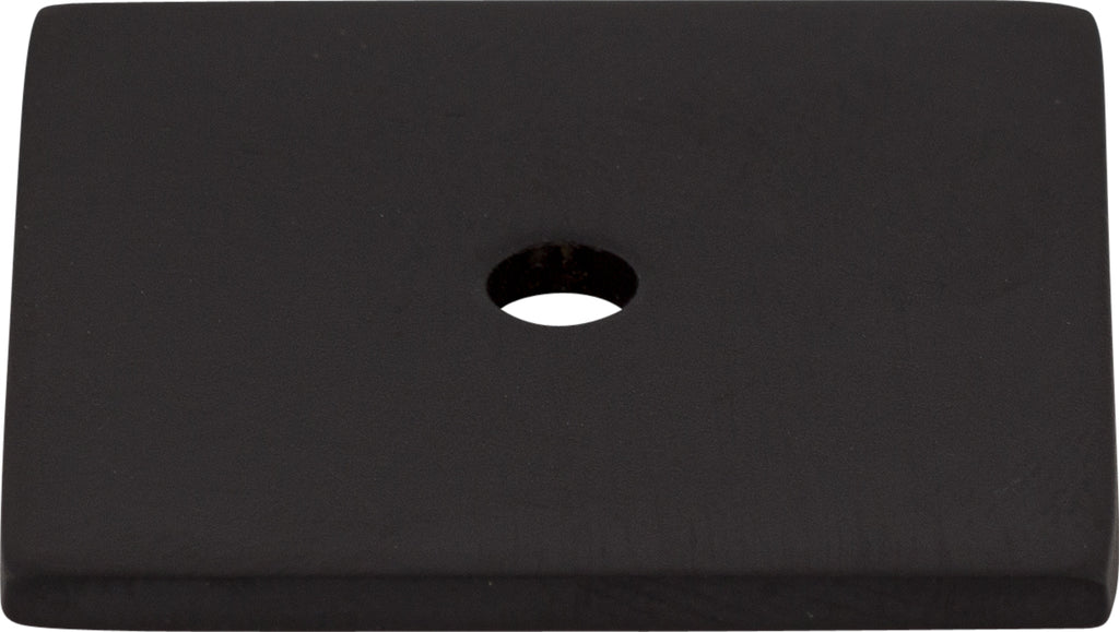 Top Knobs Square Series 1-1/4"L Backplate, Flat Black
