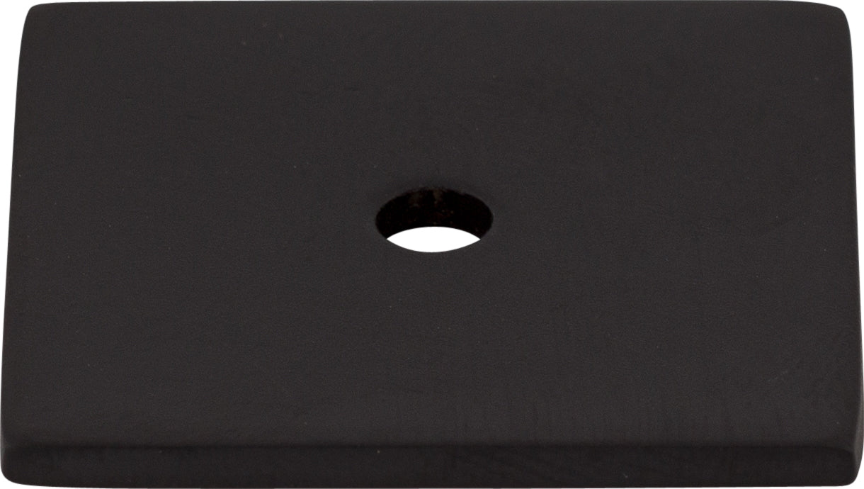 Top Knobs Square Series 1-1/4"L Backplate, Flat Black