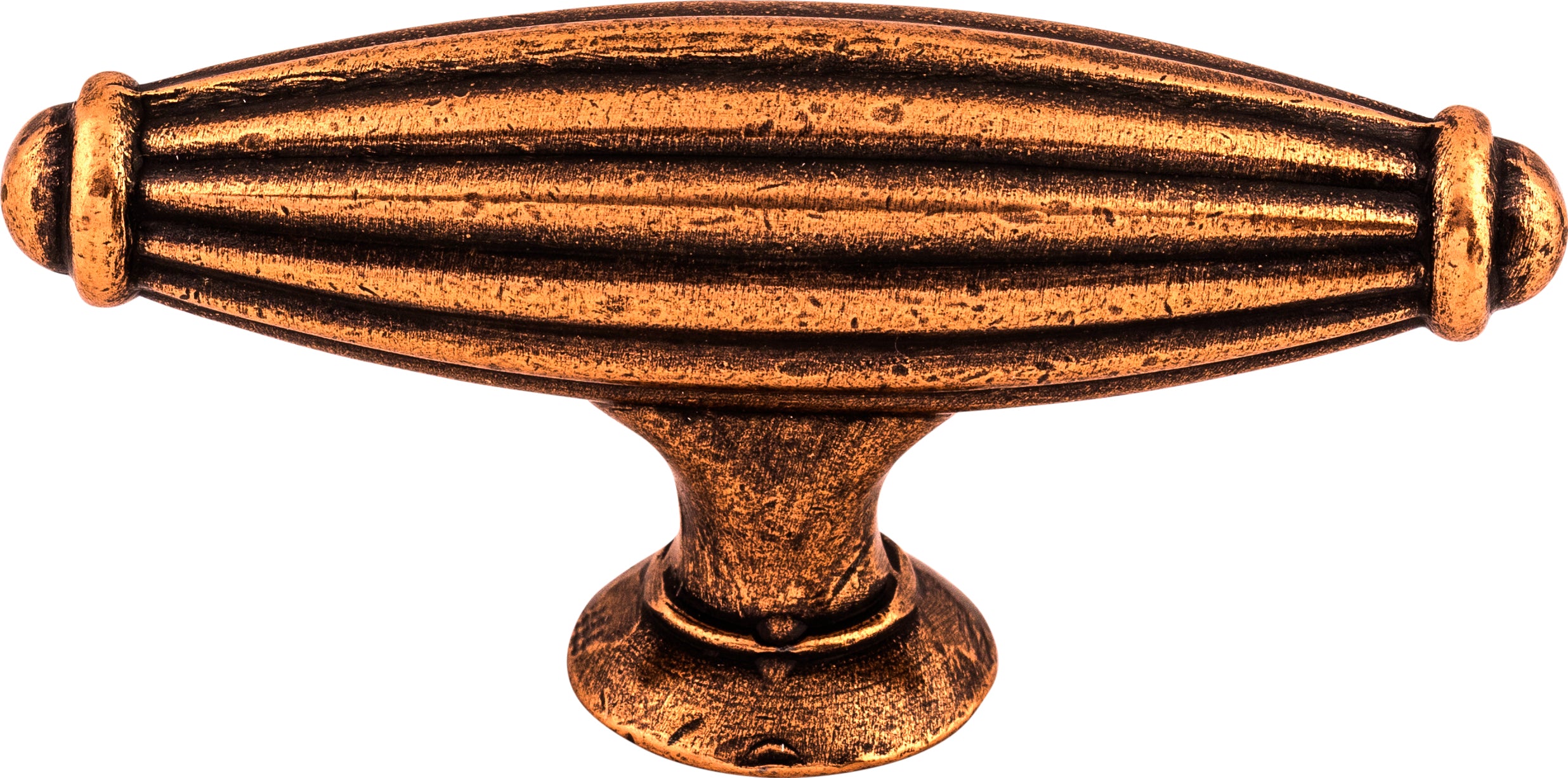Top Knobs Tuscany Series 2-5/8"L T-Handle, Old English Copper