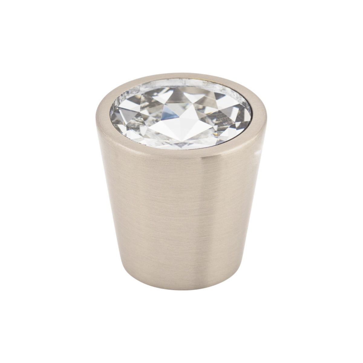 Clear Crystal Center 1 1/16" Diameter Round Knob