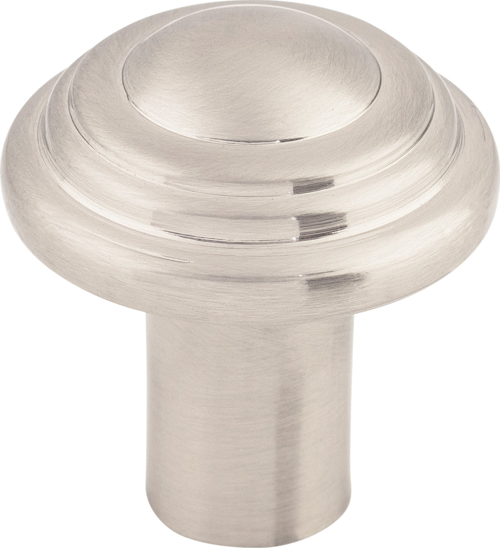 Top Knobs Aspen II Button Series 1-1/4"L Knob, Brushed Satin Nickel