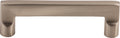 Top Knobs Aspen II Flat Series 4"(101mm) CC Pull, Brushed Satin Nickel