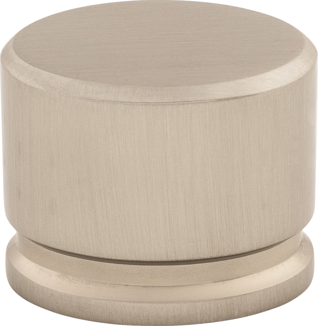 Top Knobs Oval Series 1-3/8"L Knob, Brushed Satin Nickel