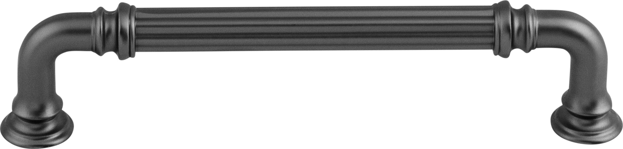 Top Knobs Reeded Series 5"(127mm) CC Pull, Ash Gray
