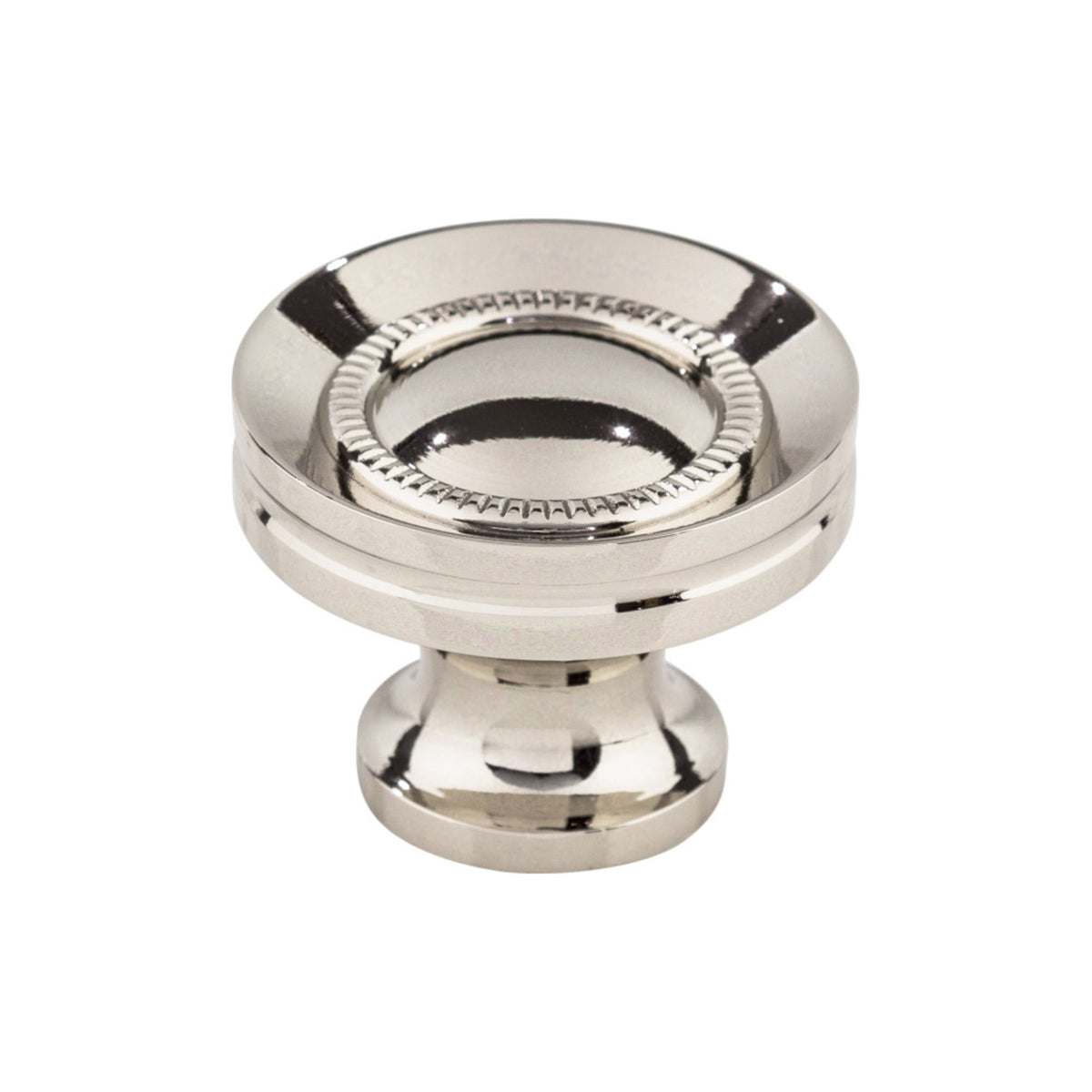 Button Faced 1 1/4" Diameter Round Knob