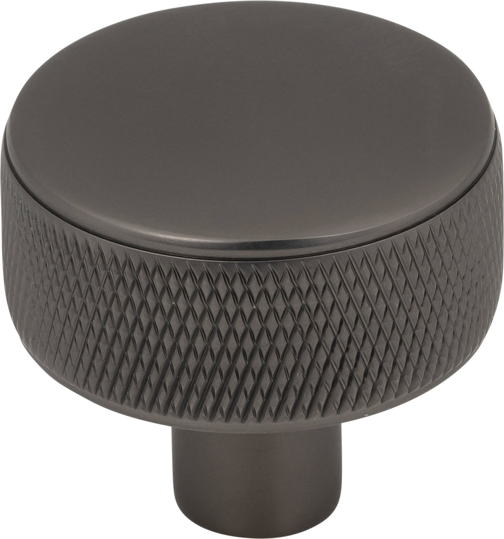 Top Knobs Burnham Series 1-1/4"L Round Knob, Ash Gray