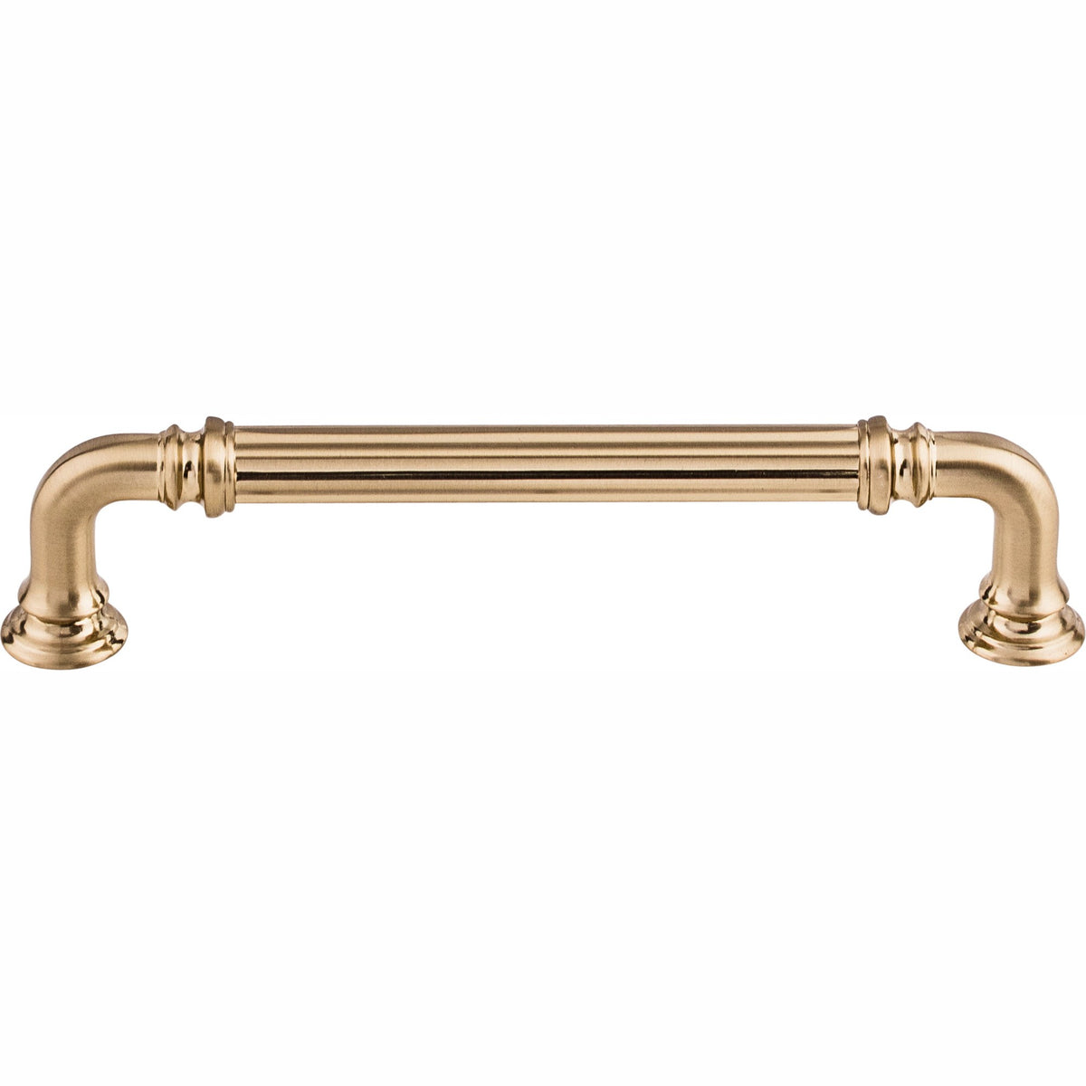 Top Knobs Reeded Series 5"(127mm) CC Pull, Honey Bronze