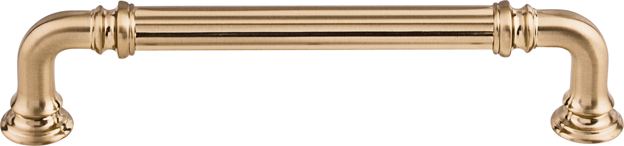 Top Knobs Reeded Series 5"(127mm) CC Pull, Honey Bronze