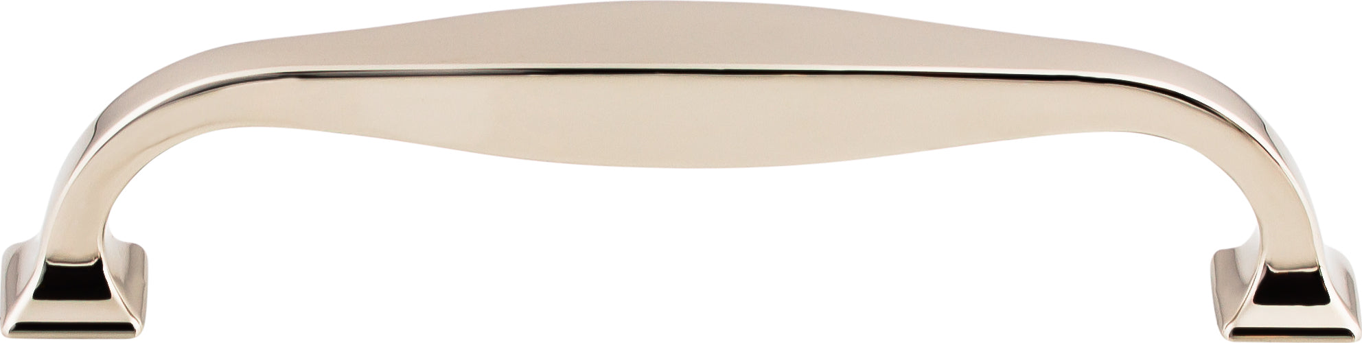 Top Knobs Contour Series 5-1/16"(128mm) CC Pull, Polished Nickel
