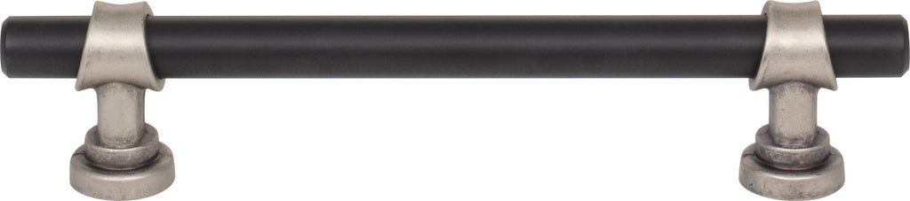 Top Knobs Bit Series 5-1/16"(128mm) CC Pull, Flat Black and Pewter Antique