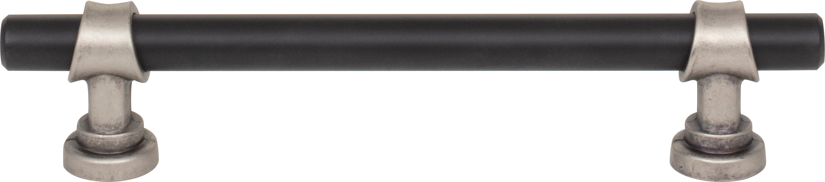 Top Knobs Bit Series 5-1/16"(128mm) CC Pull, Flat Black and Pewter Antique